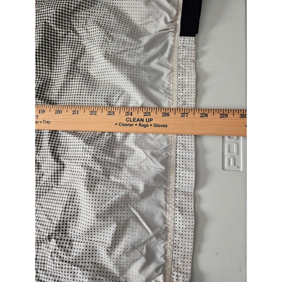 Parish Nation Mens Windbreaker Full Zip XL Hoodie Black and White - Picture 7 of 9